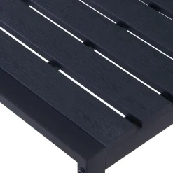 vidaXL - Tuinbank - Zwart - PS-plaat- 120.5 cm