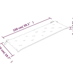 vidaXL - Tuinbank Batavia met antraciet kussen - Teakhout - 150x51.5x84 cm Sale