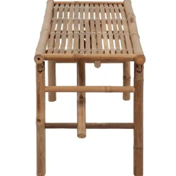 vidaXL - Tuinbank inklapbaar met grijs kussen - bamboe - 118x38x45 cm Discount