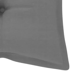 vidaXL - Tuinbank inklapbaar met grijs kussen - bamboe - 118x38x45 cm Discount