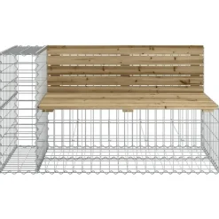vidaXL - Tuinbank schanskorfontwerp - Geïmpregneerd grenenhout - 122x71x65,5 cm Clearance