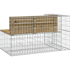 vidaXL - Tuinbank schanskorfontwerp - Geïmpregneerd grenenhout - 122x71x65,5 cm Clearance