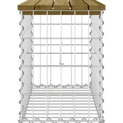 vidaXL - Tuinbank schanskorfontwerp - Geïmpregneerd grenenhout - 63x31.5x42 cm Online