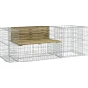 vidaXL - Tuinbank schanskorfontwerp - Geïmpregneerd grenenhout - 192x71x65,5 cm Discount