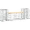 vidaXL - Tuinbank schanskorfontwerp - Massief grenenhout - 183x41x60,5 cm Discount