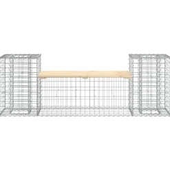 vidaXL - Tuinbank schanskorfontwerp - Massief grenenhout - 183x41x60,5 cm Discount