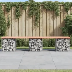 vidaXL - Tuinbank schanskorfontwerp - Massief douglashout - 203x44x42 cm Discount