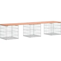 vidaXL - Tuinbank schanskorfontwerp - Massief douglashout - 203x44x42 cm Discount