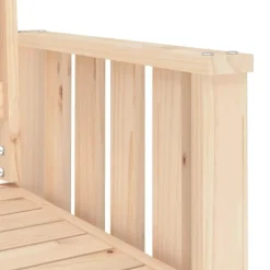 vidaXL - Tuinbank 2-zits - Bruin - Grenenhout - Met tafel