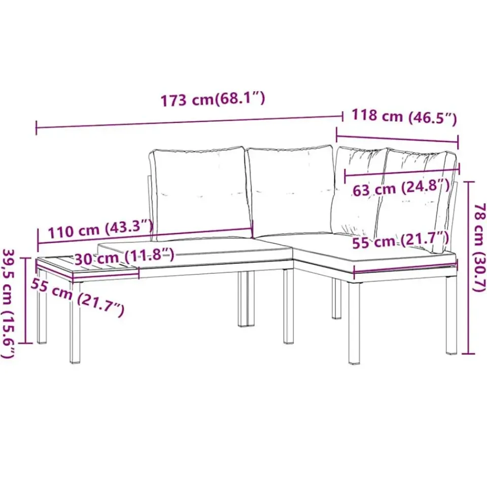 vidaXL - Tuinbanken met lichtgrijs kussens - Gepoedercoat staal - 2 stuks Hot