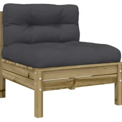 vidaXL - Tuinbanken zonder armleuninge - Bruin - Hout - 2 stuks Online