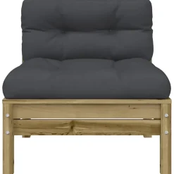 vidaXL - Tuinbanken zonder armleuninge - Bruin - Hout - 2 stuks Online