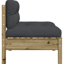 vidaXL - Tuinbanken zonder armleuninge - Bruin - Hout - 2 stuks Online