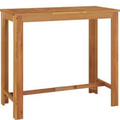 vidaXL - Tuinbartafel - Bruin - Massief acaciahout - 120 x 60 x 105 cm Online