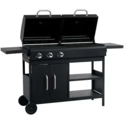 vidaXL - Tuingrill - Zwart - Staal Discount