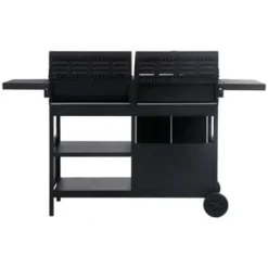 vidaXL - Tuingrill - Zwart - Staal Discount