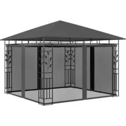 vidaXL - Tuinhuisje - Antraciet - Stof - 3 x 3 x 2.73 m Outlet