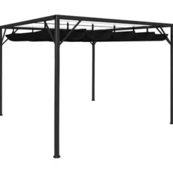 vidaXL - Tuinhuisje - Antraciet - Staal Discount