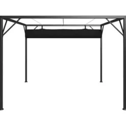vidaXL - Tuinhuisje - Antraciet - Staal Discount