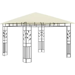 vidaXL - Tuinhuisje - Crème - Stof - 3 x 3 x 2.73 m Hot