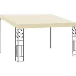 vidaXL - Tuinhuisje - Crème - Stof - 4 x 3 x 2.5 m Hot