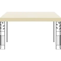 vidaXL - Tuinhuisje - Crème - Stof - 4 x 3 x 2.5 m Hot