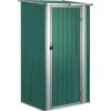 vidaXL - Tuinhuisje - Groen - Staal Discount