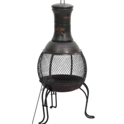 vidaXL - Tuinkachel - Zwart - Staal Discount