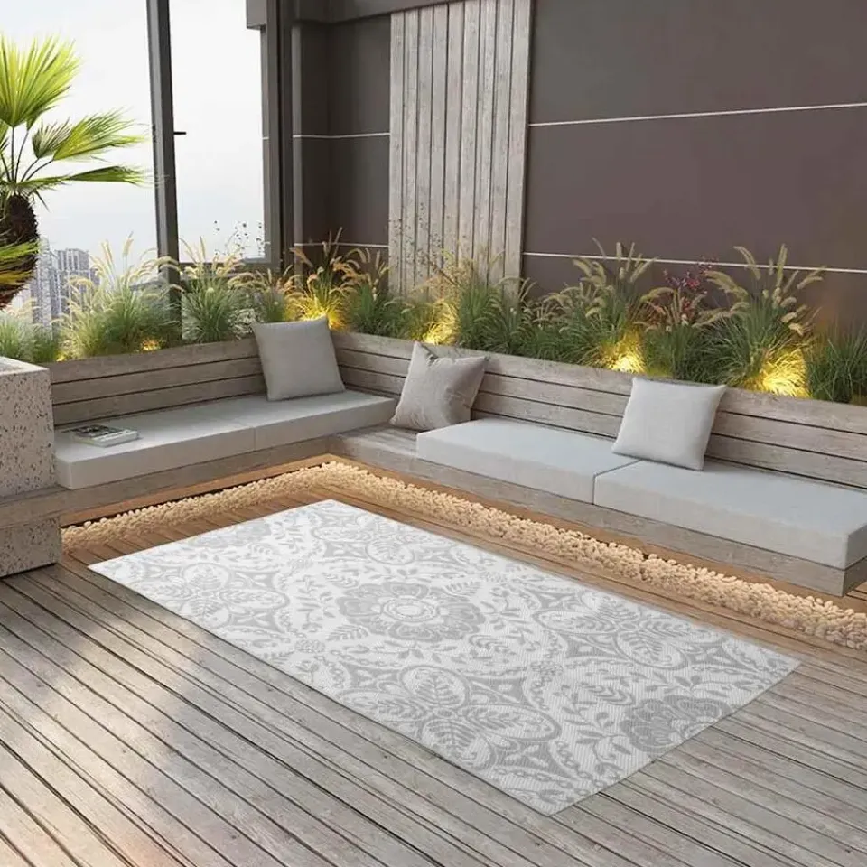 vidaXL - Tuinkleed - Grijs - Polyetheen - 160 x 230 cm Online