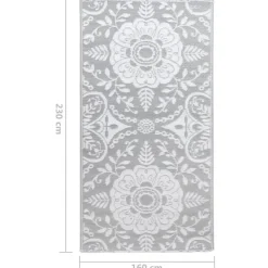 vidaXL - Tuinkleed - Grijs - Polyetheen - 160 x 230 cm Online