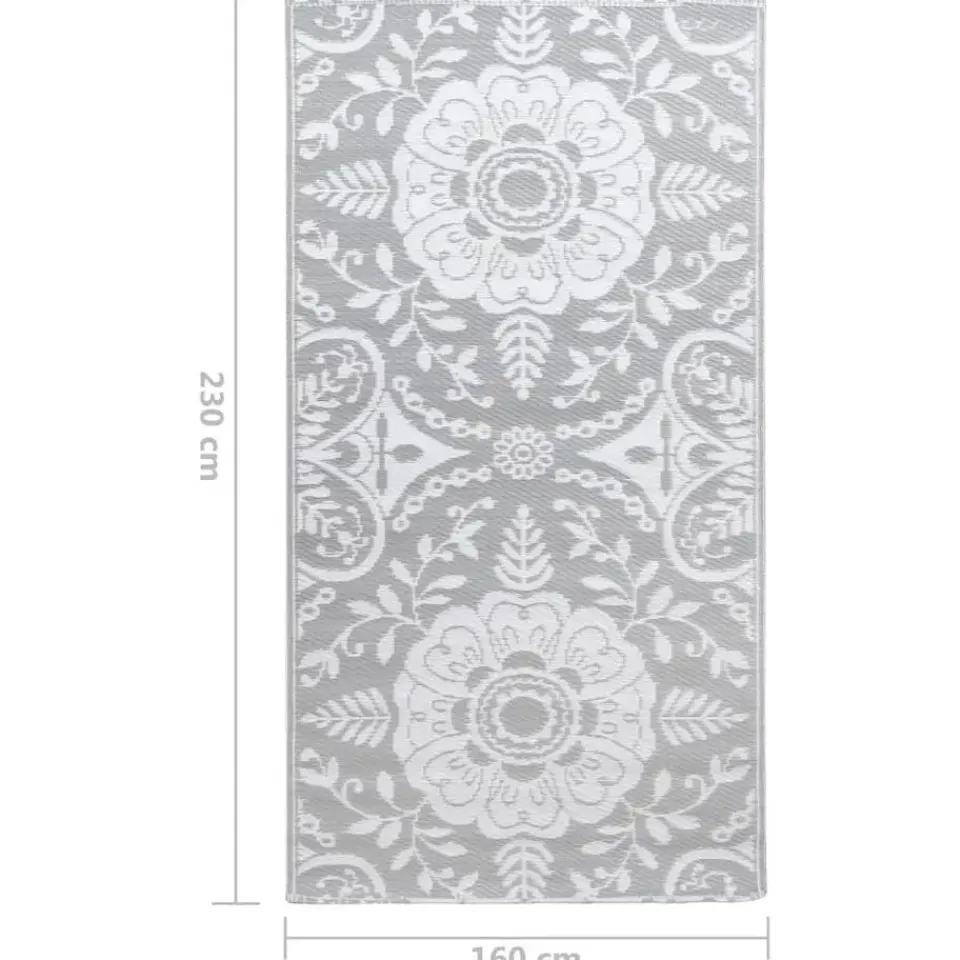 vidaXL - Tuinkleed - Grijs - Polyetheen - 160 x 230 cm Online