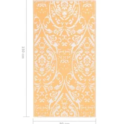 vidaXL - Tuinkleed - Oranje - Polyetheen - 80 x 150 cm Clearance