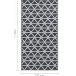 vidaXL - Tuinkleed - Zwart - Polyetheen - 190 x 290 cm