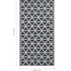 vidaXL - Tuinkleed - Zwart - Polyetheen - 160 x 230 cm