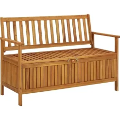 vidaXL - Tuinopbergbank - Bruin - Acaciahout- 120 cm Sale