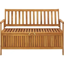 vidaXL - Tuinopbergbank - Bruin - Acaciahout- 120 cm Sale