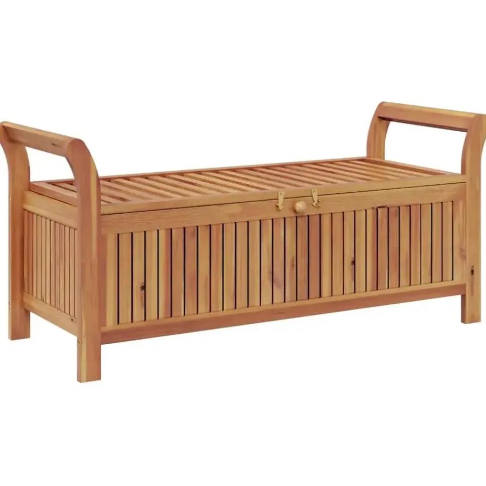 vidaXL - Tuinopbergbank - Bruin - Hout Outlet