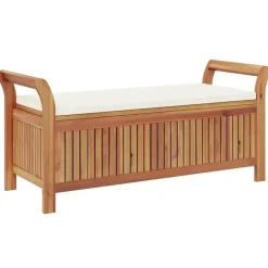 vidaXL - Tuinopbergbank - Bruin - Hout Outlet