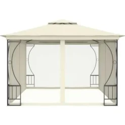 vidaXL - Tuinpaviljoen - Crème - Stof New