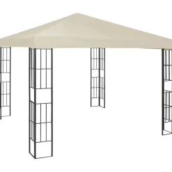 vidaXL - Tuinpaviljoen - Crème - Stof - 3 x 3 m Best