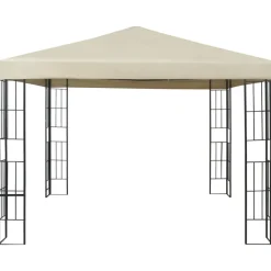 vidaXL - Tuinpaviljoen - Crème - Stof - 3 x 3 m Best