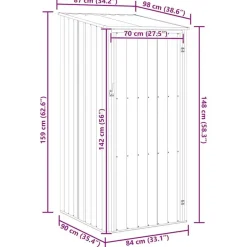 vidaXL - Tuinschuur - Antraciet - Staal Online