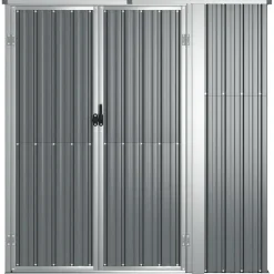 vidaXL - Tuinschuur - Grijs - Staal Best