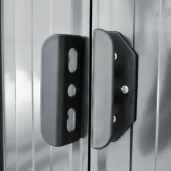 vidaXL - Tuinschuur - Grijs - Staal Discount