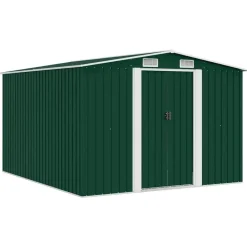 vidaXL - Tuinschuur - Groen - Staal Best