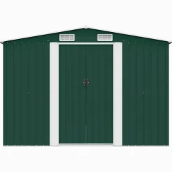 vidaXL - Tuinschuur - Groen - Staal Best