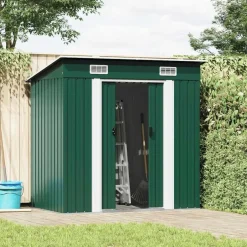 vidaXL - Tuinschuur - Groen - Staal Sale