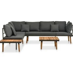 vidaXL - Tuinset - Grijs - Hout Outlet