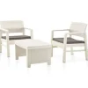 vidaXL - Tuinset - Wit - Kunststof Discount