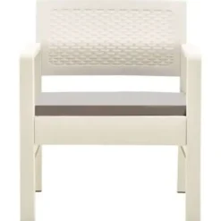 vidaXL - Tuinset - Wit - Kunststof Discount